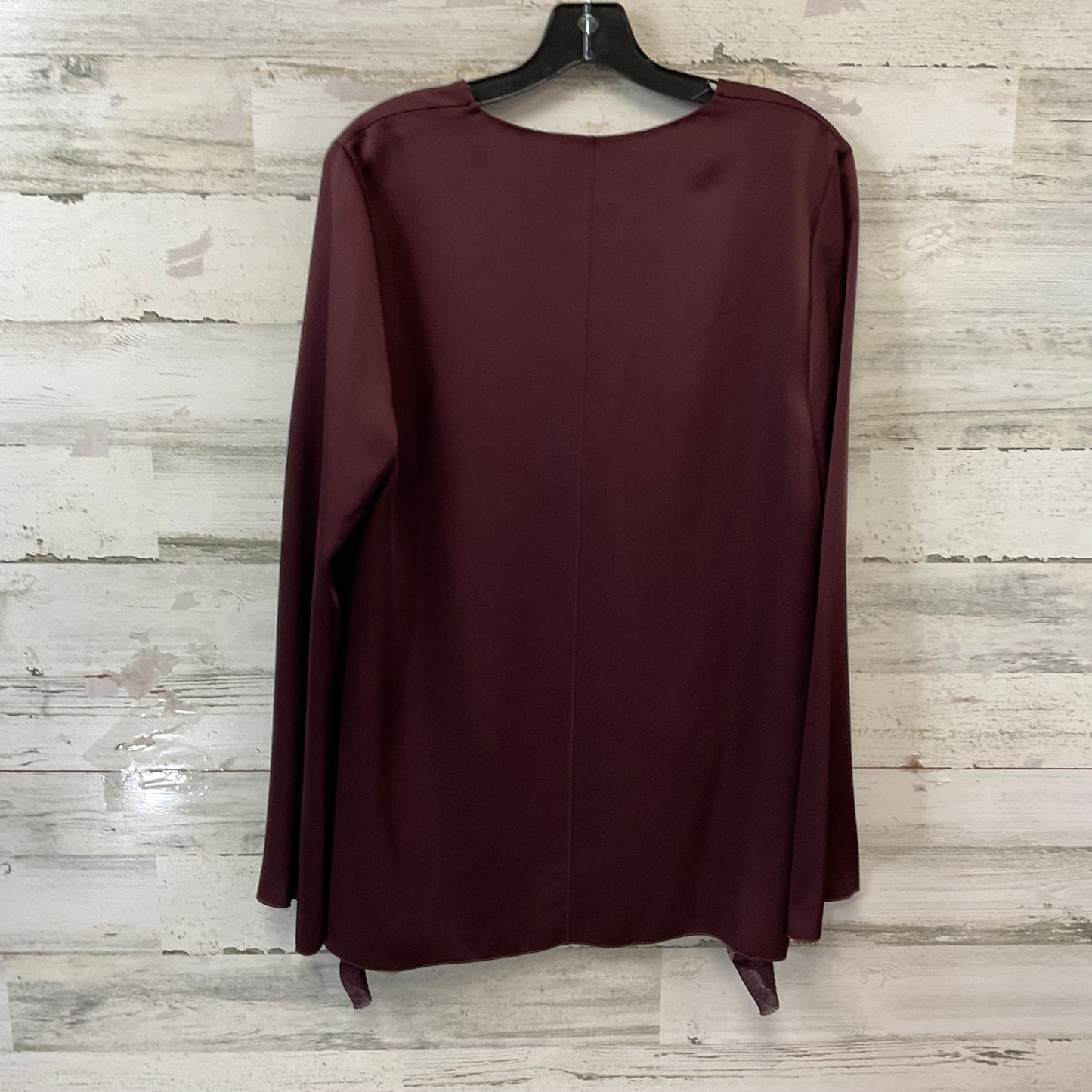 Blouse Long Sleeve By Elizabeth And James In Purple, Size: L