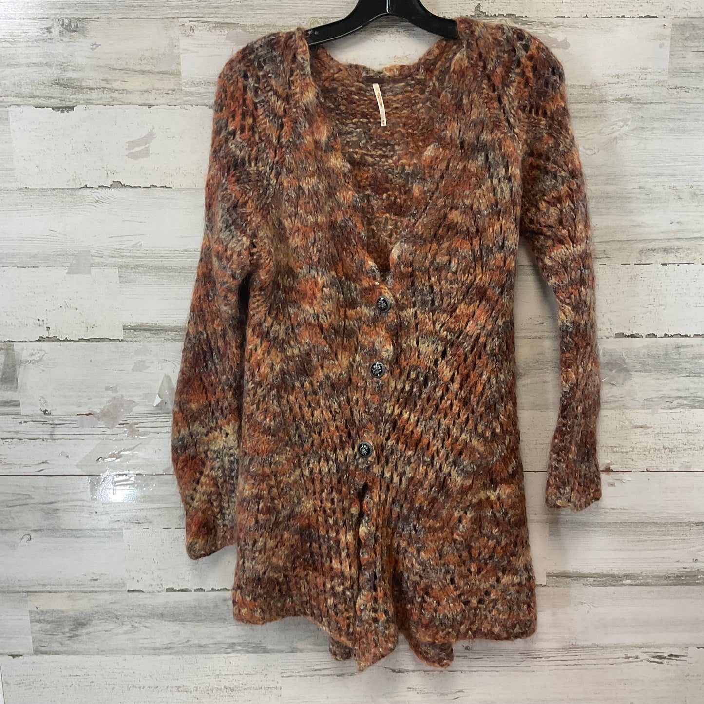 Sweater Cardigan By Free People In Brown, Size: M