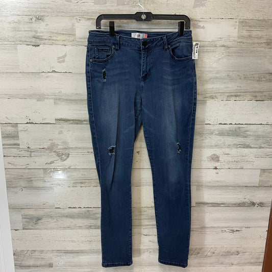 Jeans Skinny By Cabi In Blue Denim, Size: 10