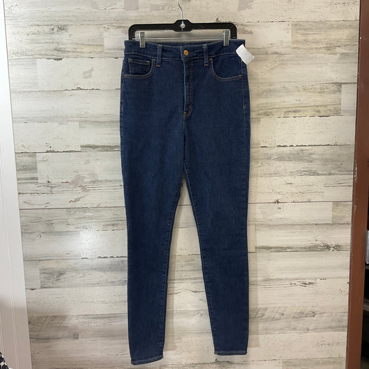 Jeans Skinny By Gap In Blue Denim, Size: 12l