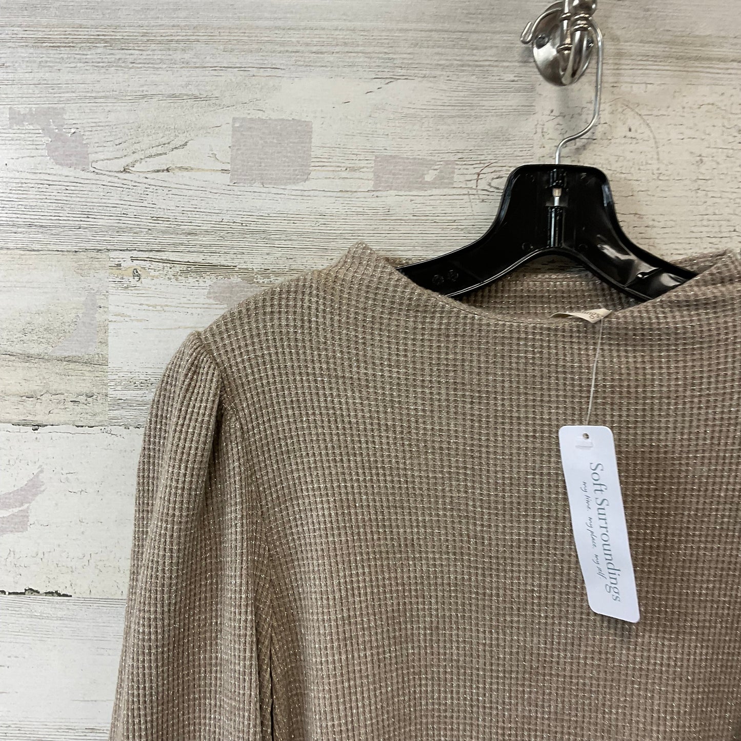 Top Long Sleeve By Soft Surroundings In Brown, Size: S