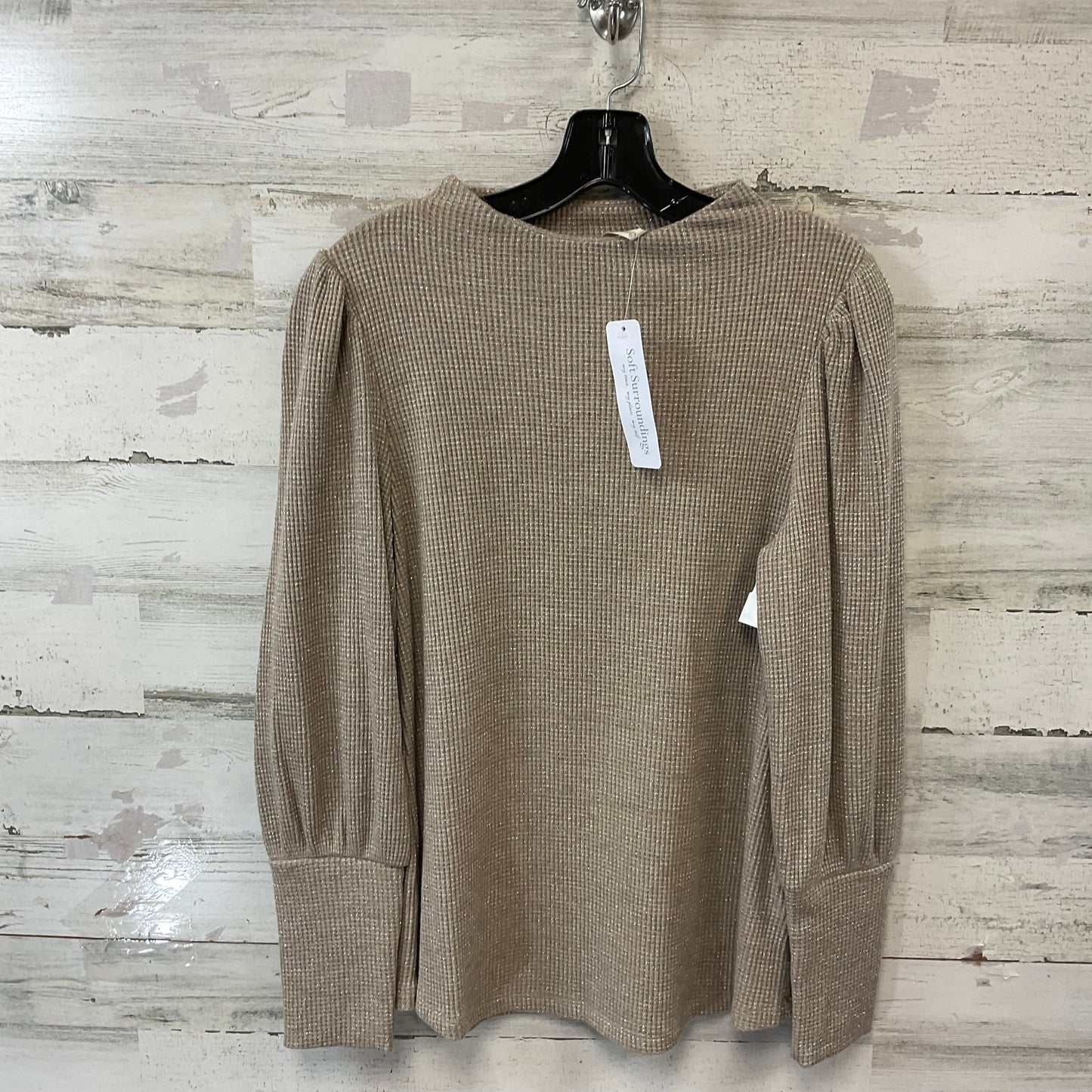 Top Long Sleeve By Soft Surroundings In Brown, Size: S