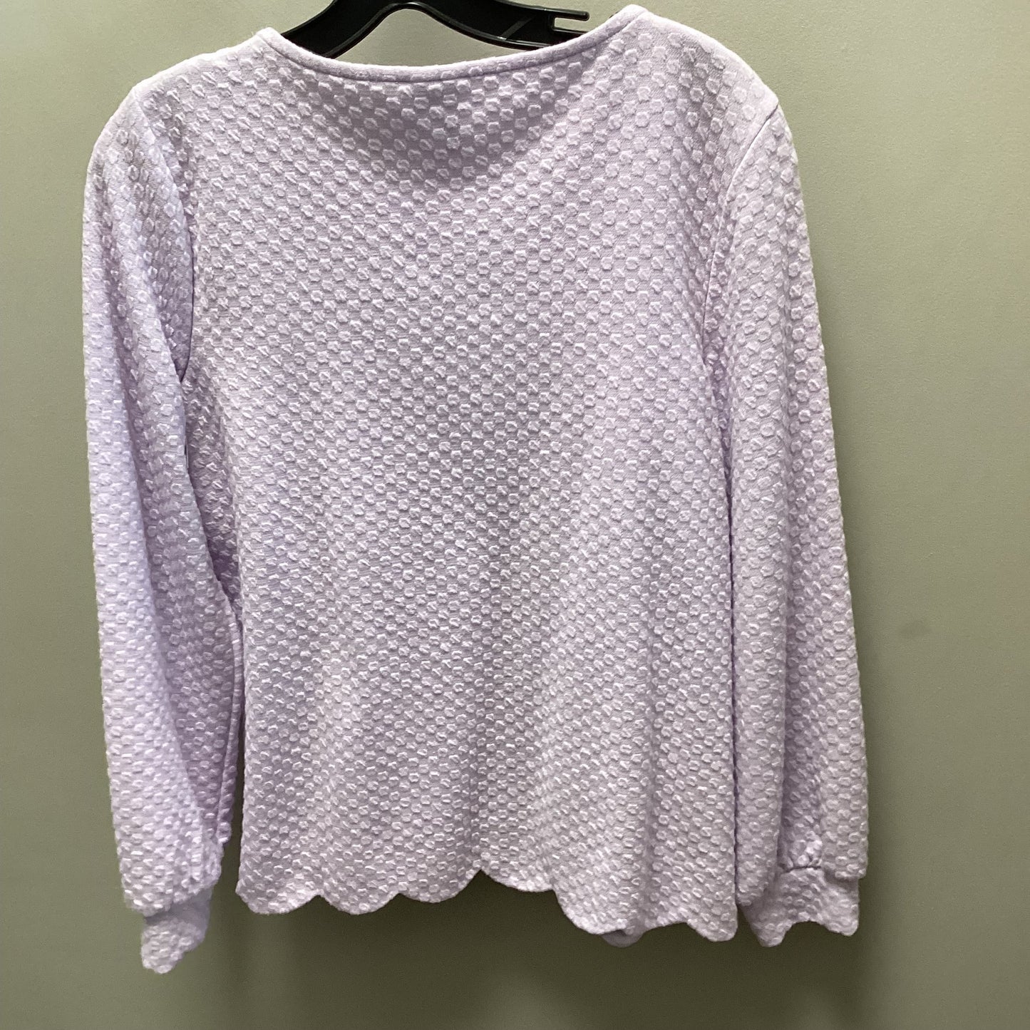 Top Long Sleeve By Elle In Purple, Size: L