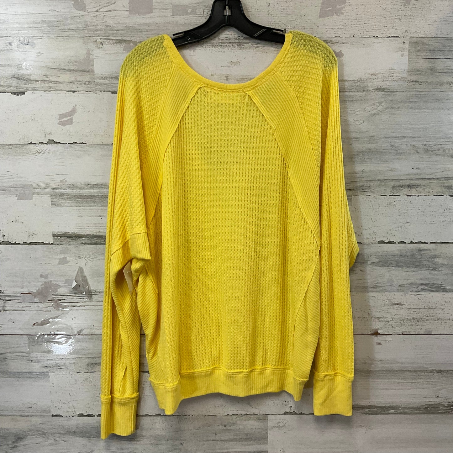 Top Long Sleeve By We The Free In Yellow, Size: M