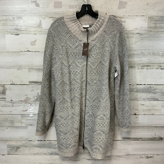 Sweater Cardigan By J. Jill In Grey, Size: M