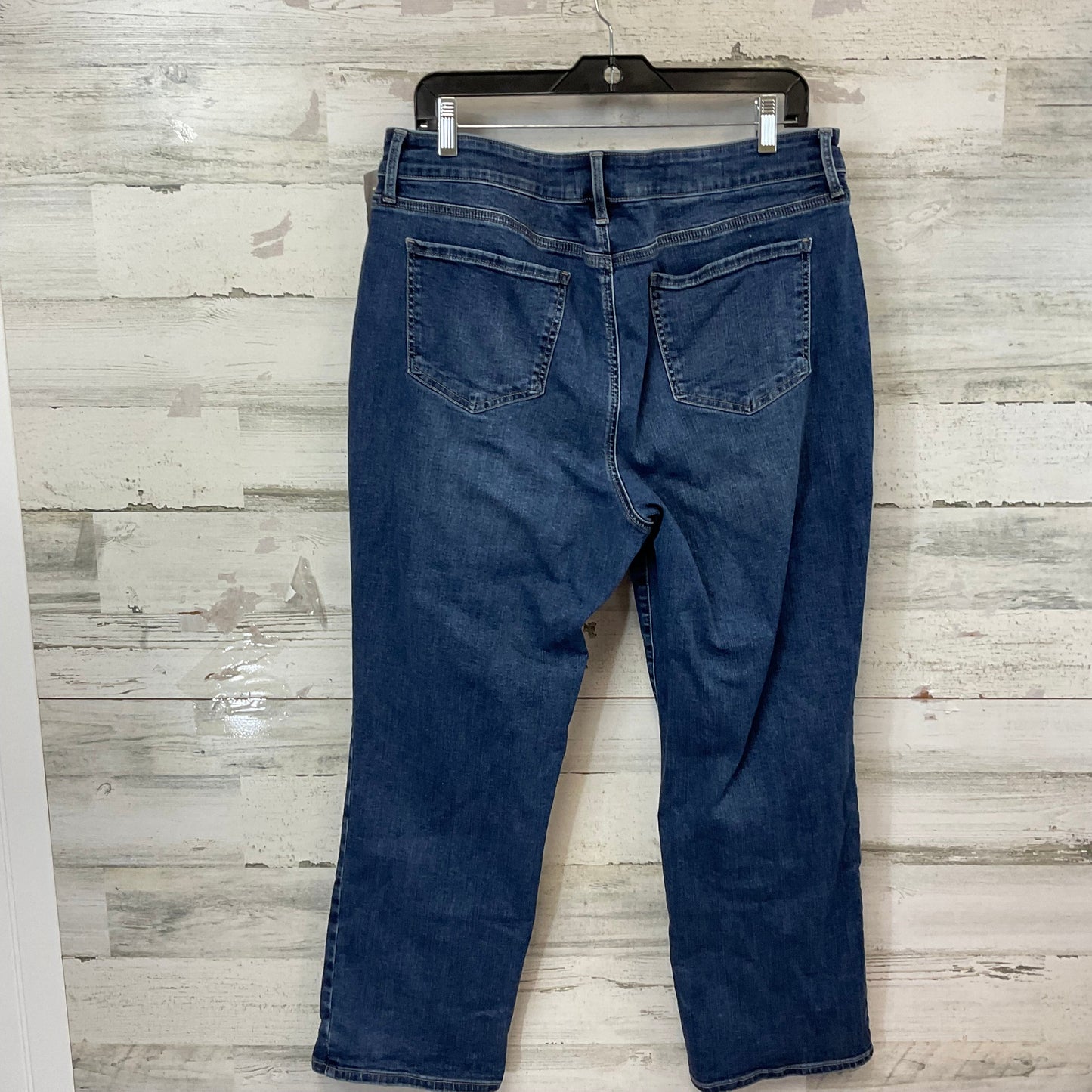 Jeans Straight By Not Your Daughters Jeans In Blue Denim, Size: 14