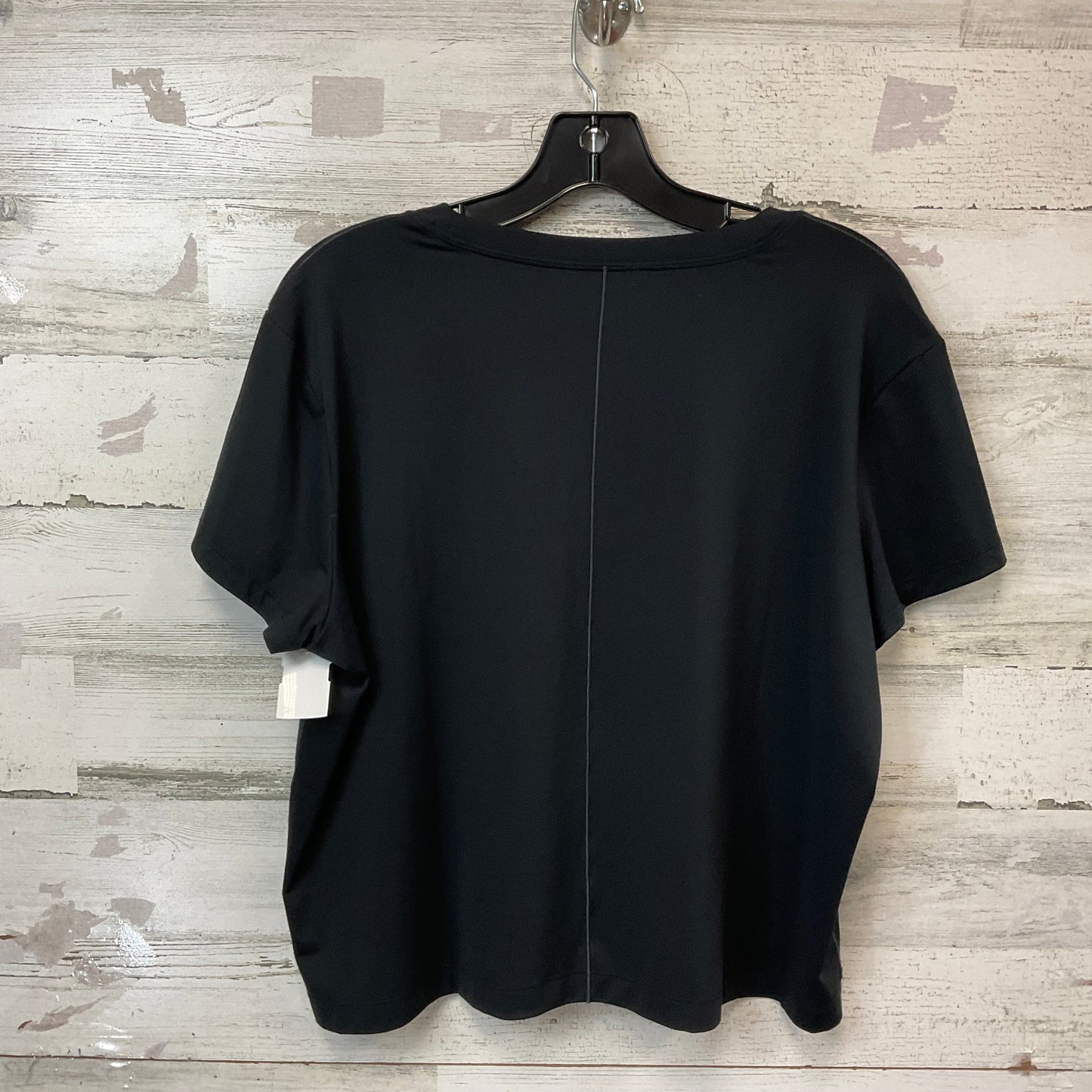 Athletic Top Short Sleeve By Spanx In Black, Size: Xl