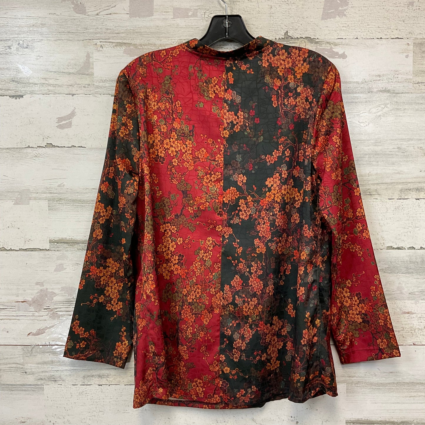 Blouse Long Sleeve By Soft Surroundings In Red, Size: M