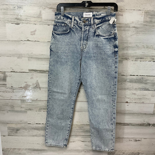 Jeans Straight By Frame In Blue Denim, Size: 2