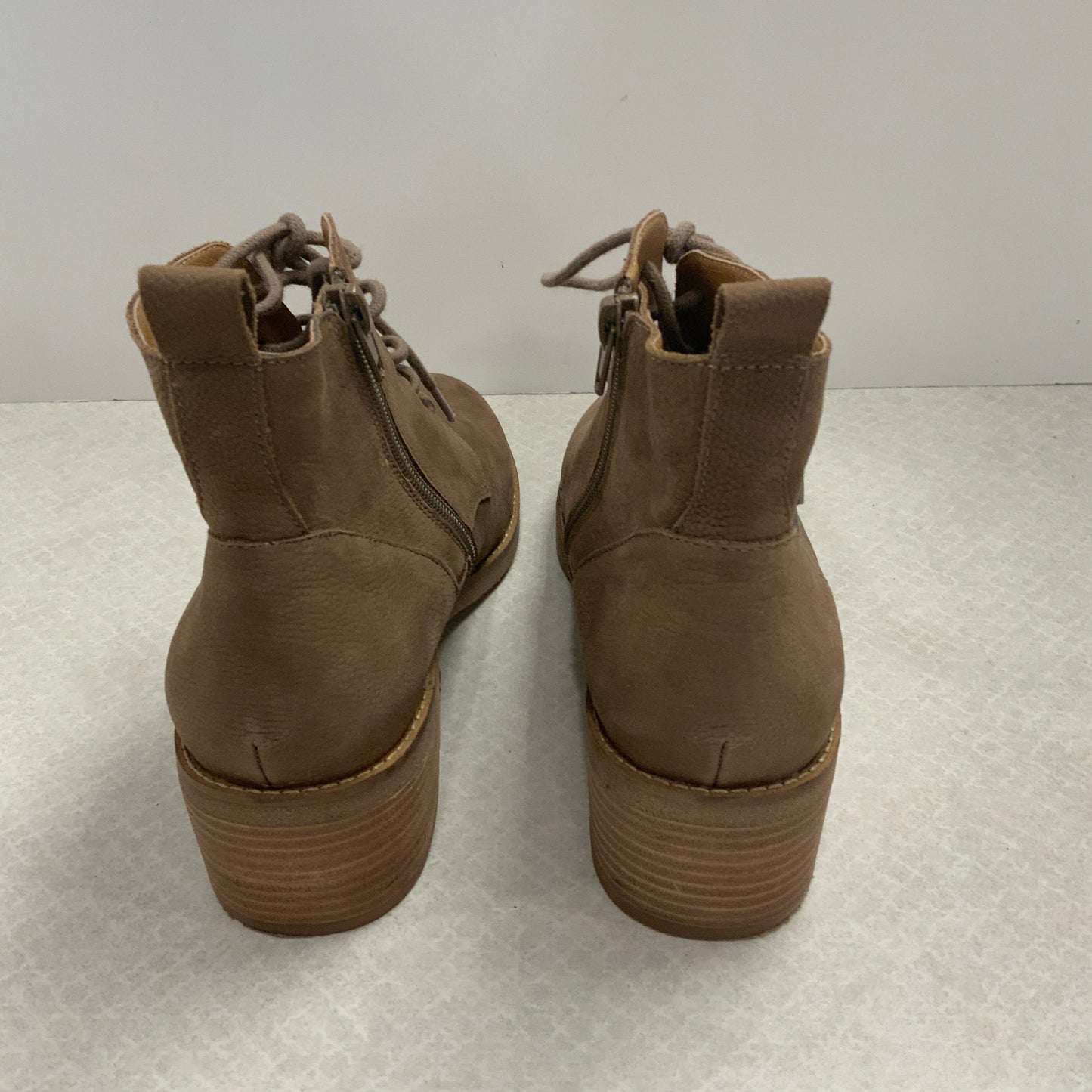 Boots Ankle Heels By Lucky Brand In Brown, Size: 8