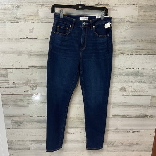 Jeans Skinny By Loft In Blue Denim, Size: 4