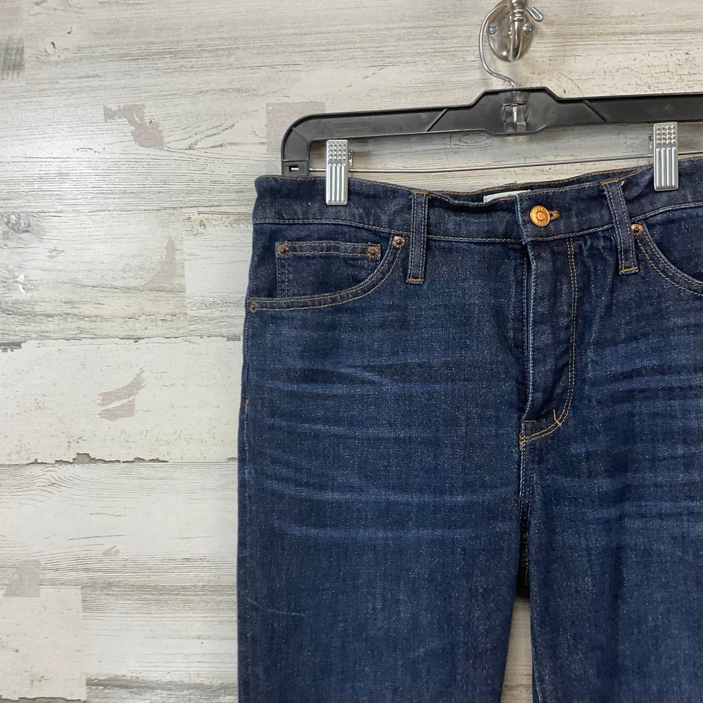 Jeans Cropped By J. Crew In Blue Denim, Size: 10p