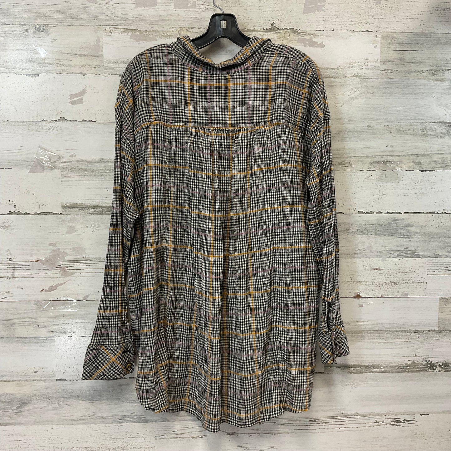 Blouse Long Sleeve By Free People In Black, Size: L