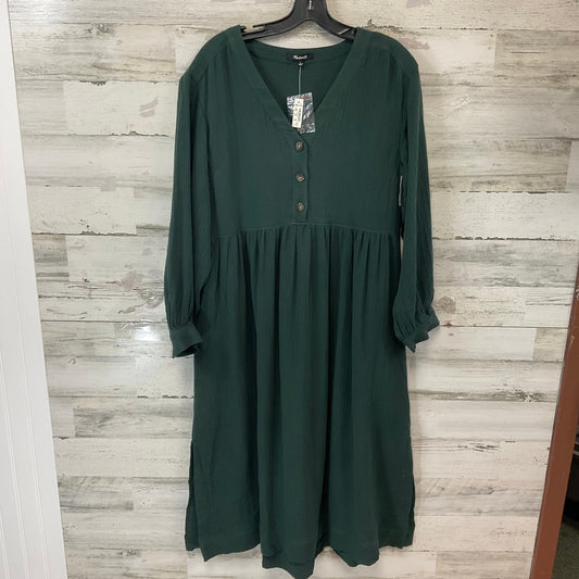 Dress Casual Midi By Madewell In Green, Size: S