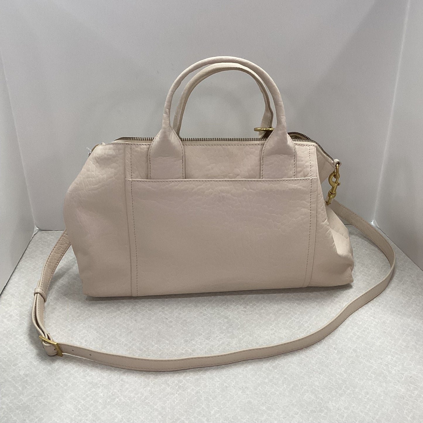 Handbag Leather By Vince Camuto, Size: Medium