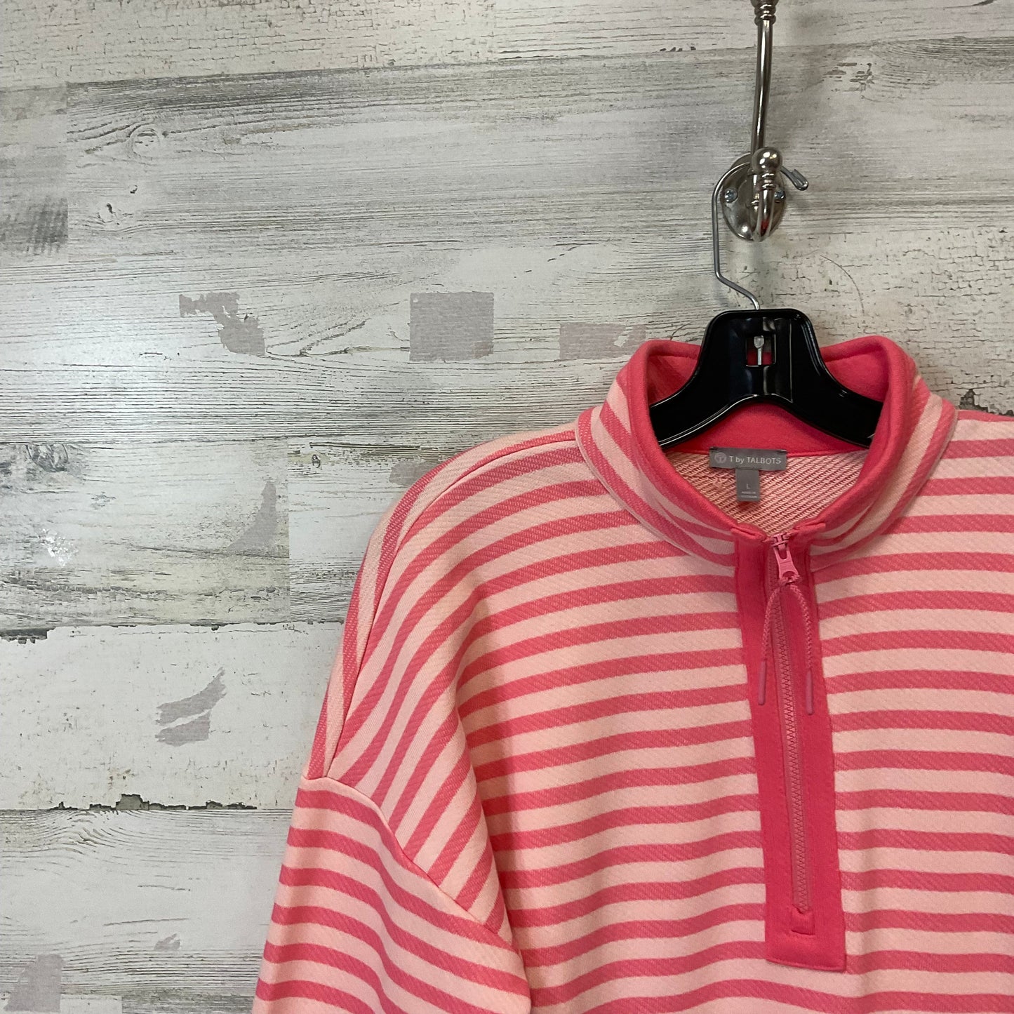 Top Long Sleeve By Talbots In Pink, Size: L