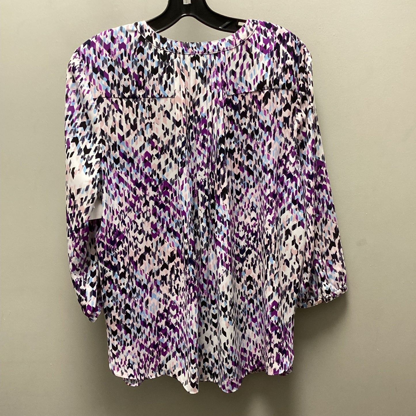 Blouse 3/4 Sleeve By Not Your Daughters Jeans In Purple, Size: Lp