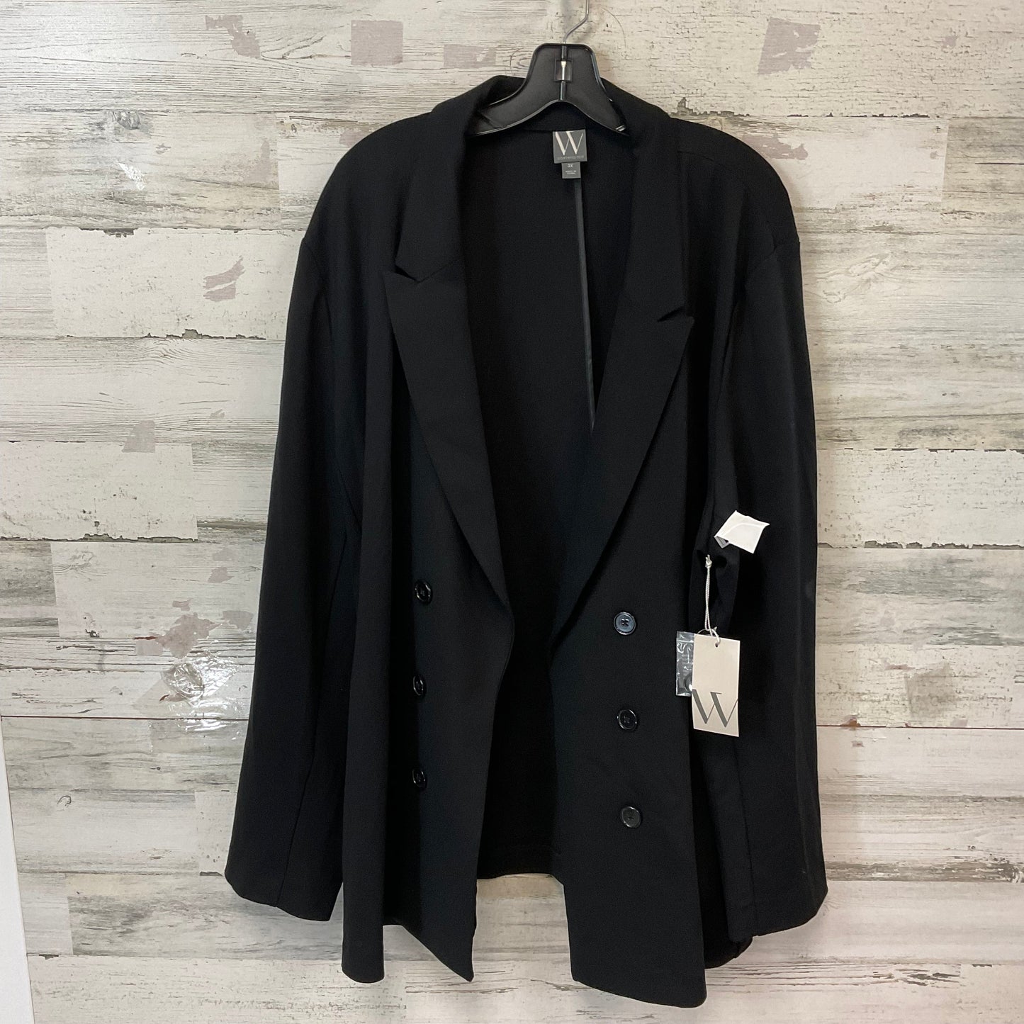 Blazer By Worthington In Black, Size: 3x