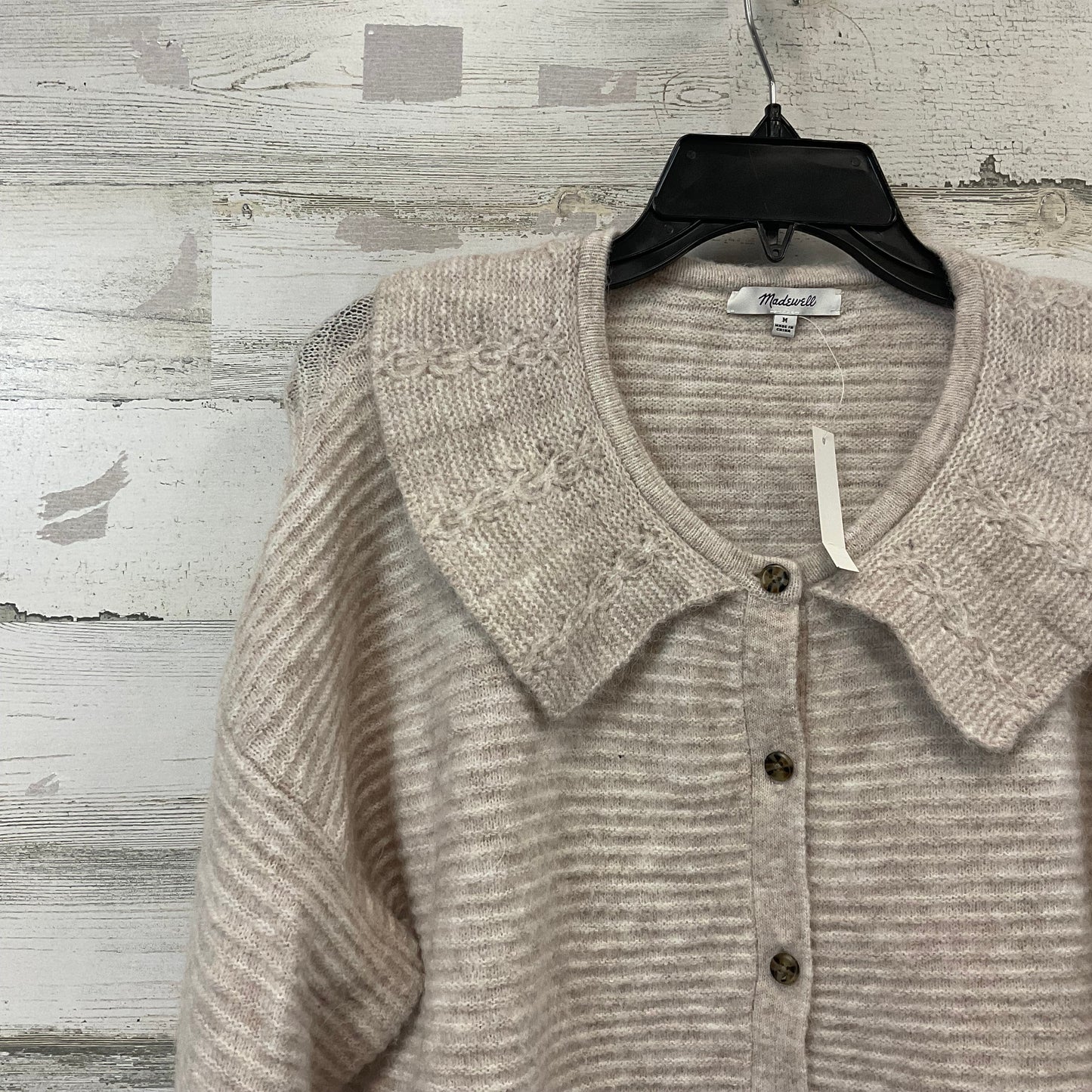 Sweater Cardigan By Madewell In Tan, Size: M