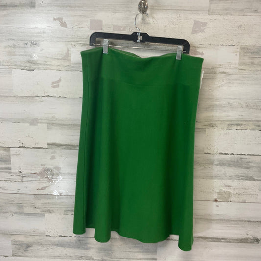 Skirt Midi By Ann Taylor In Green, Size: Xl