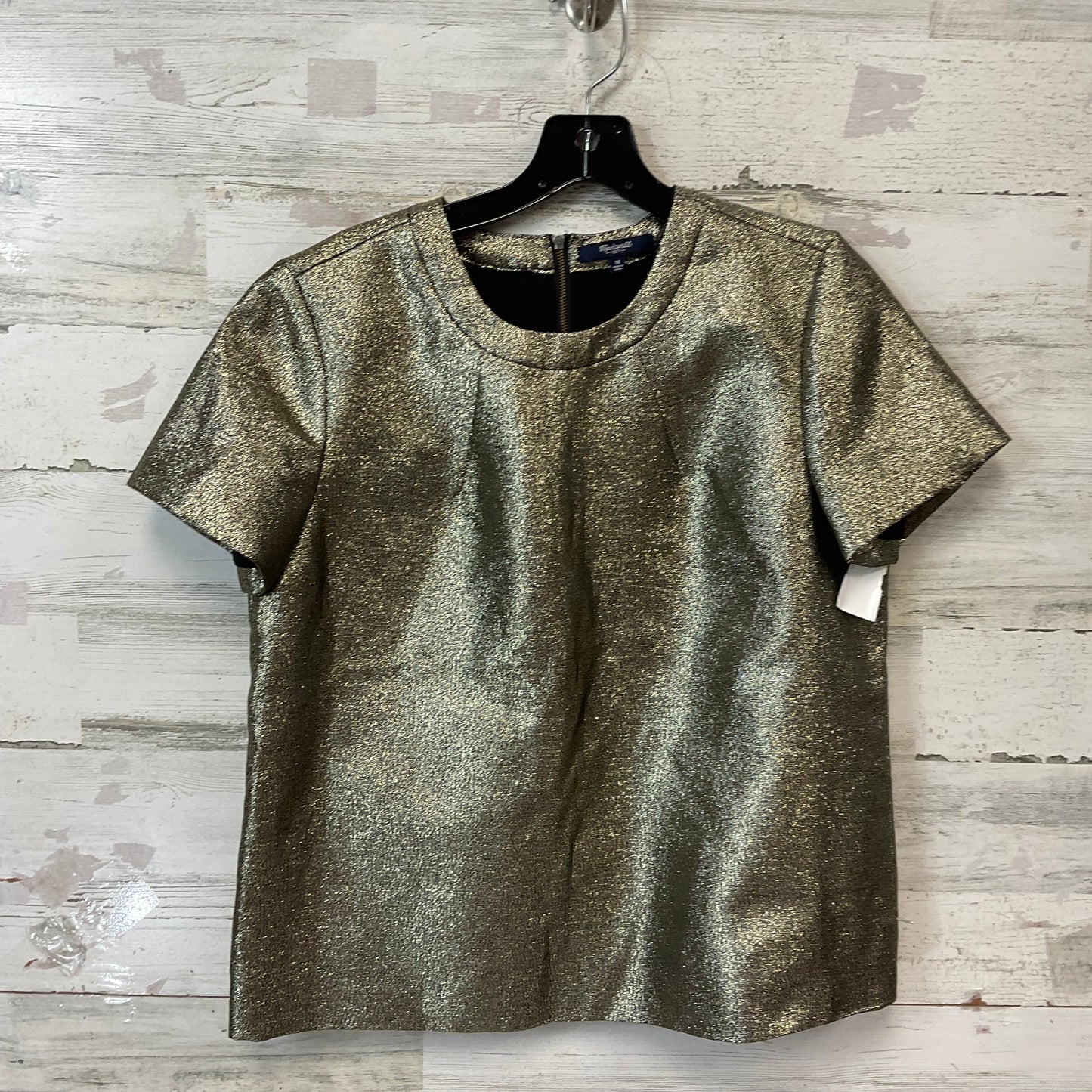 Top Short Sleeve By Madewell In Gold, Size: M