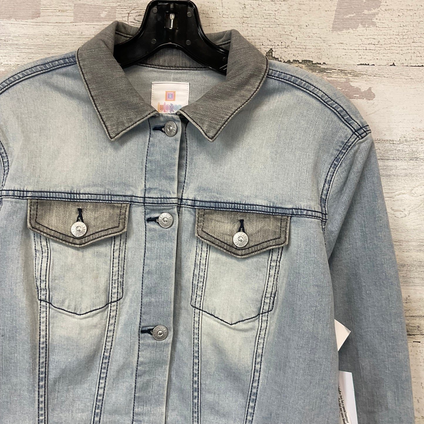 Jacket Denim By Lularoe In Blue Denim, Size: M