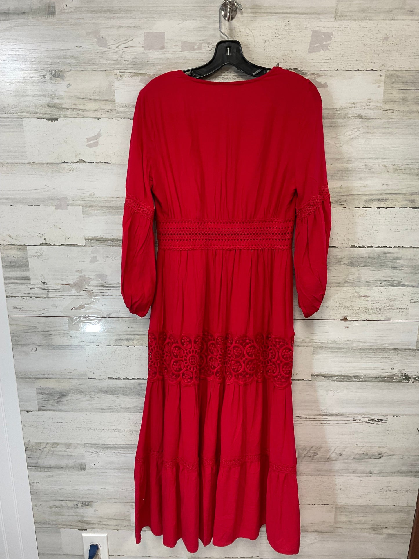 Dress Casual Midi By CHICWISH In Red, Size: S