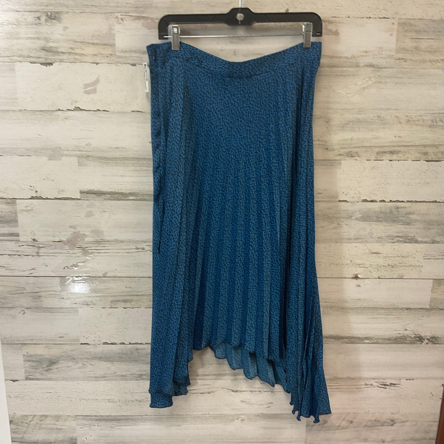 Skirt Midi By Banana Republic In Blue, Size: L