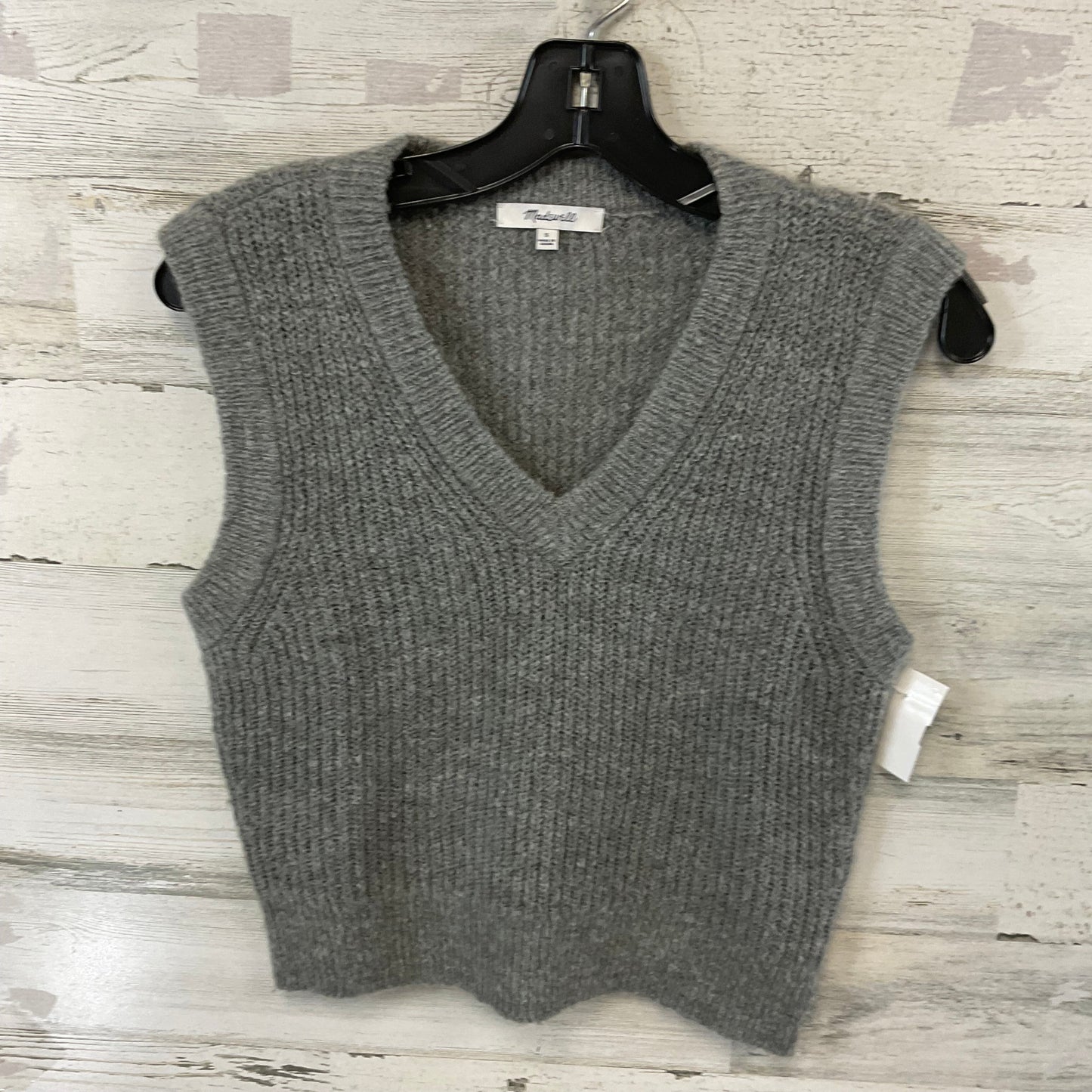 Sweater Short Sleeve By Madewell In Grey, Size: S