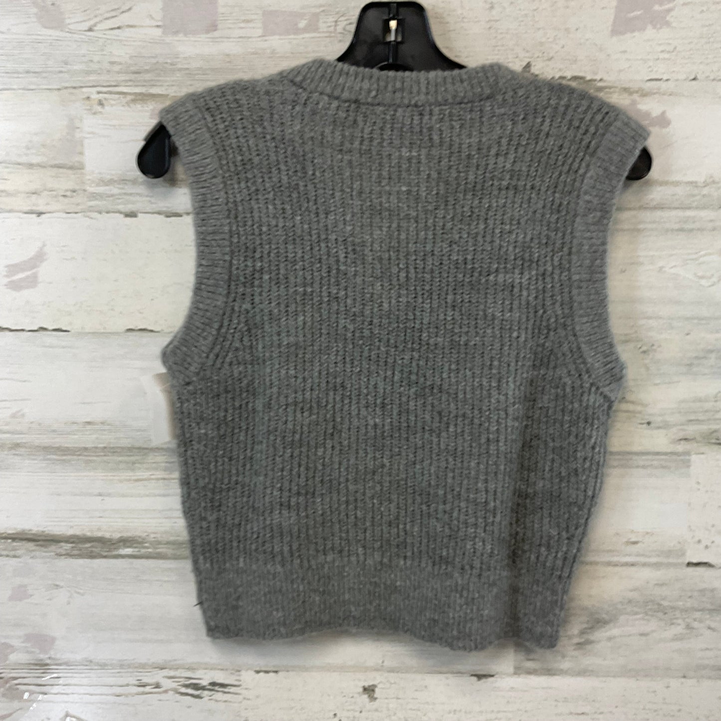 Sweater Short Sleeve By Madewell In Grey, Size: S