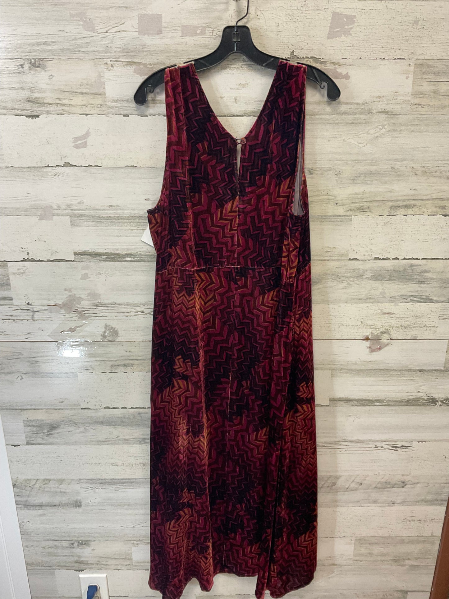 Dress Casual Maxi By Johnny Was In Maroon, Size: Xl