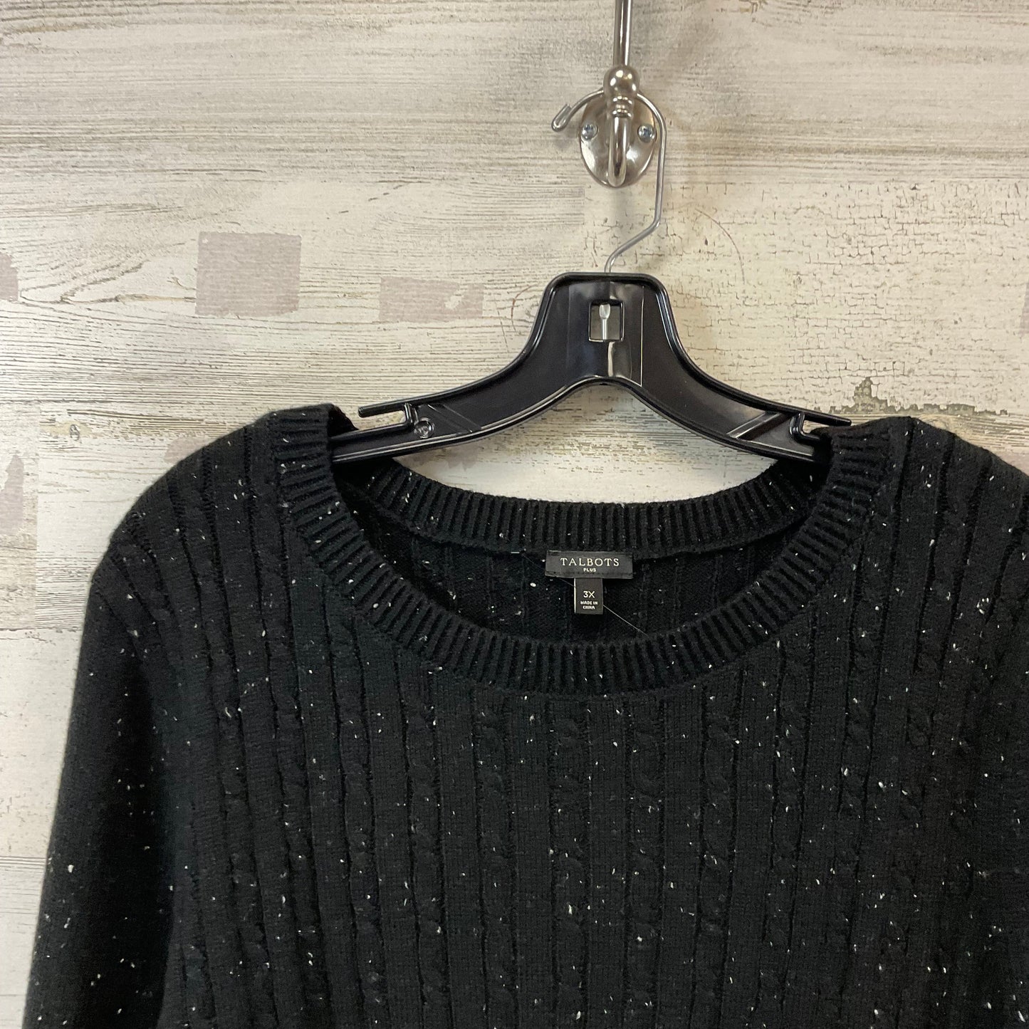 Sweater By Talbots In Black, Size: 3x