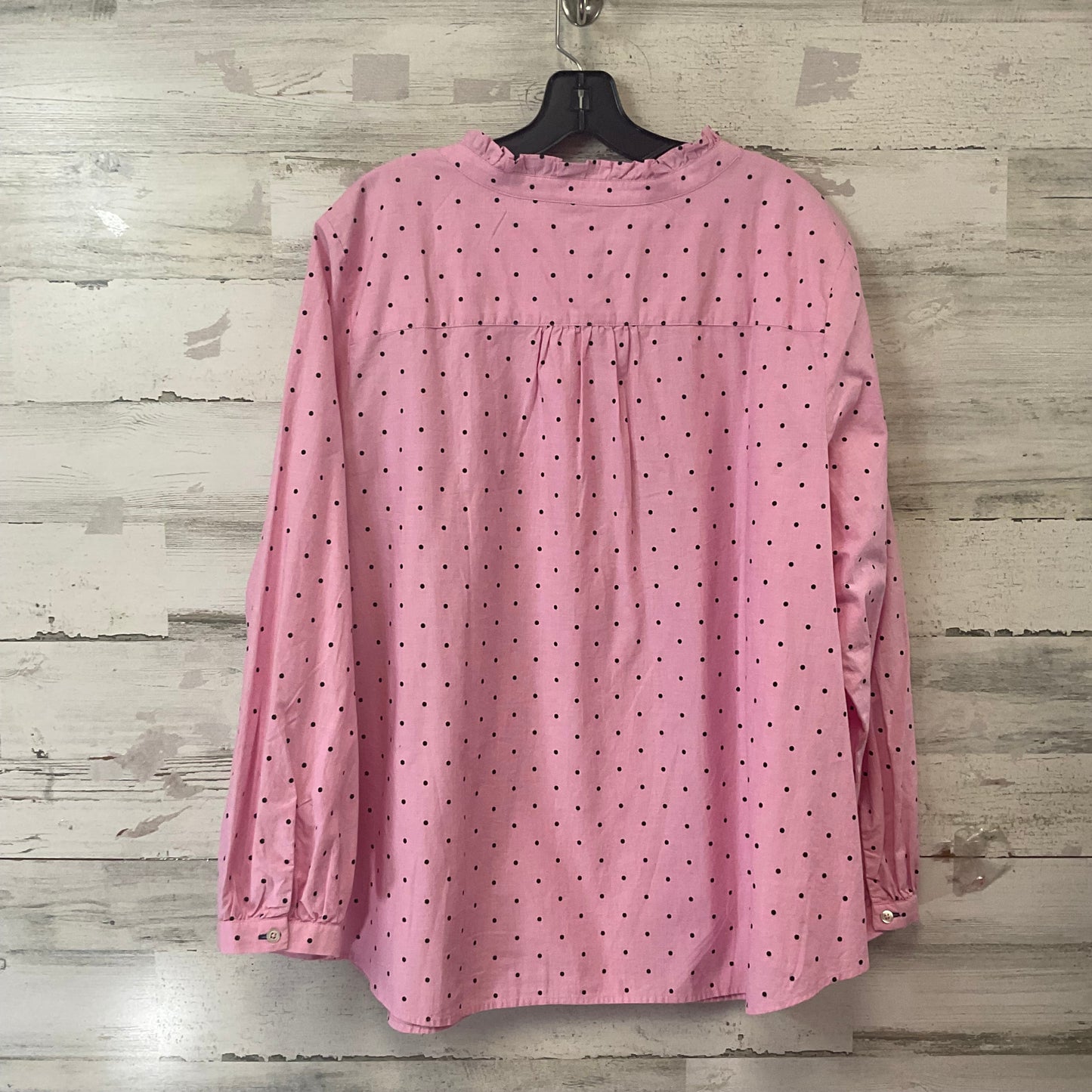 Blouse Long Sleeve By Talbots In Pink, Size: 3x