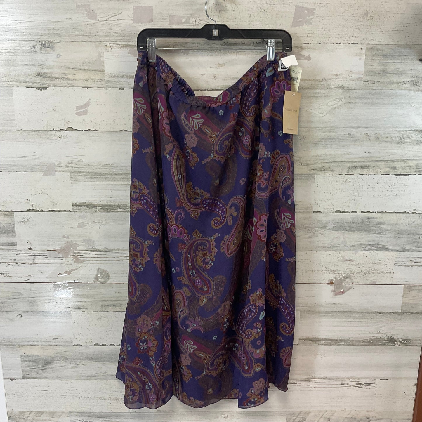 Skirt Maxi Reversible By Coldwater Creek In Purple, Size: Xl