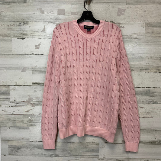 Sweater By Brooks Brothers In Pink, Size: Xl