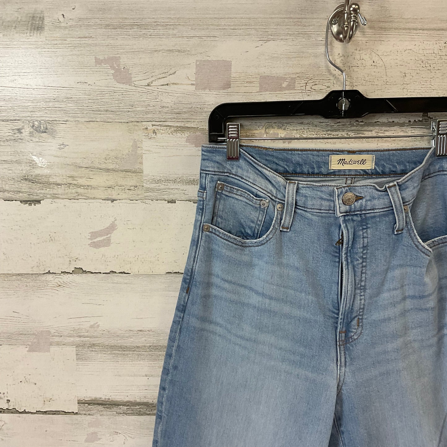 Jeans Straight By Madewell In Blue Denim, Size: 6