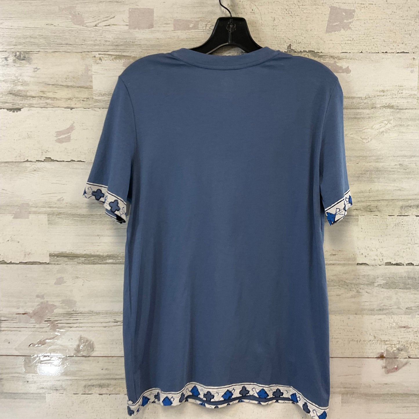 Top Short Sleeve By Tory Burch In Blue, Size: M