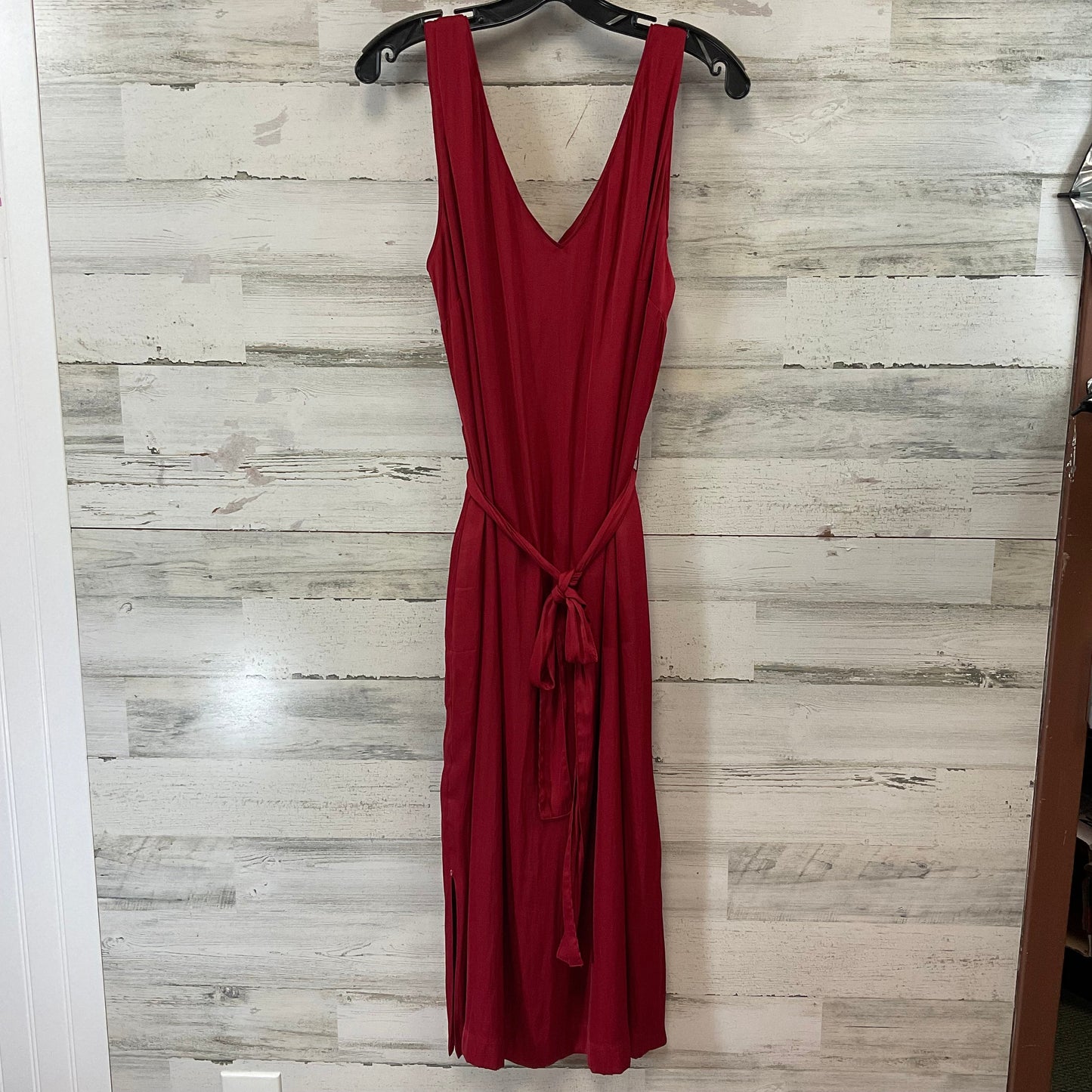 Dress Party Midi By Ann Taylor In Red, Size: L