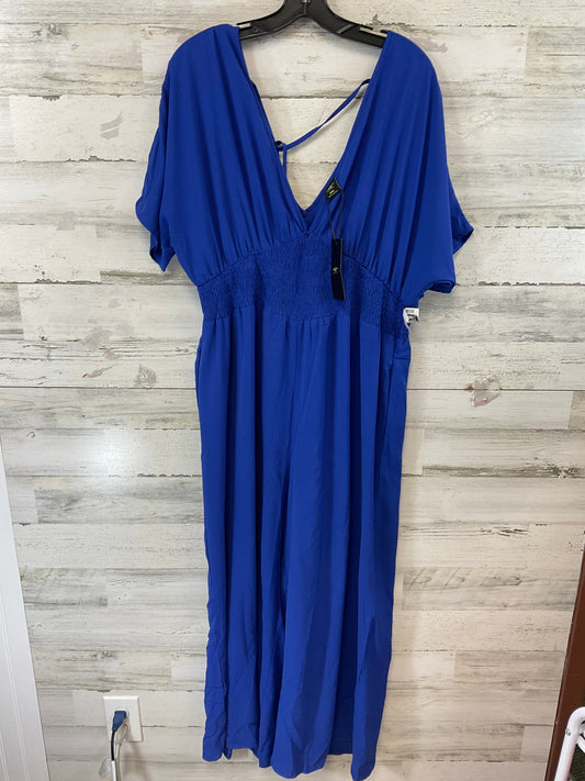 Jumpsuit By CURVE SOUL In Blue, Size: 2x