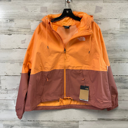 Jacket Windbreaker By The North Face In Orange, Size: 1x