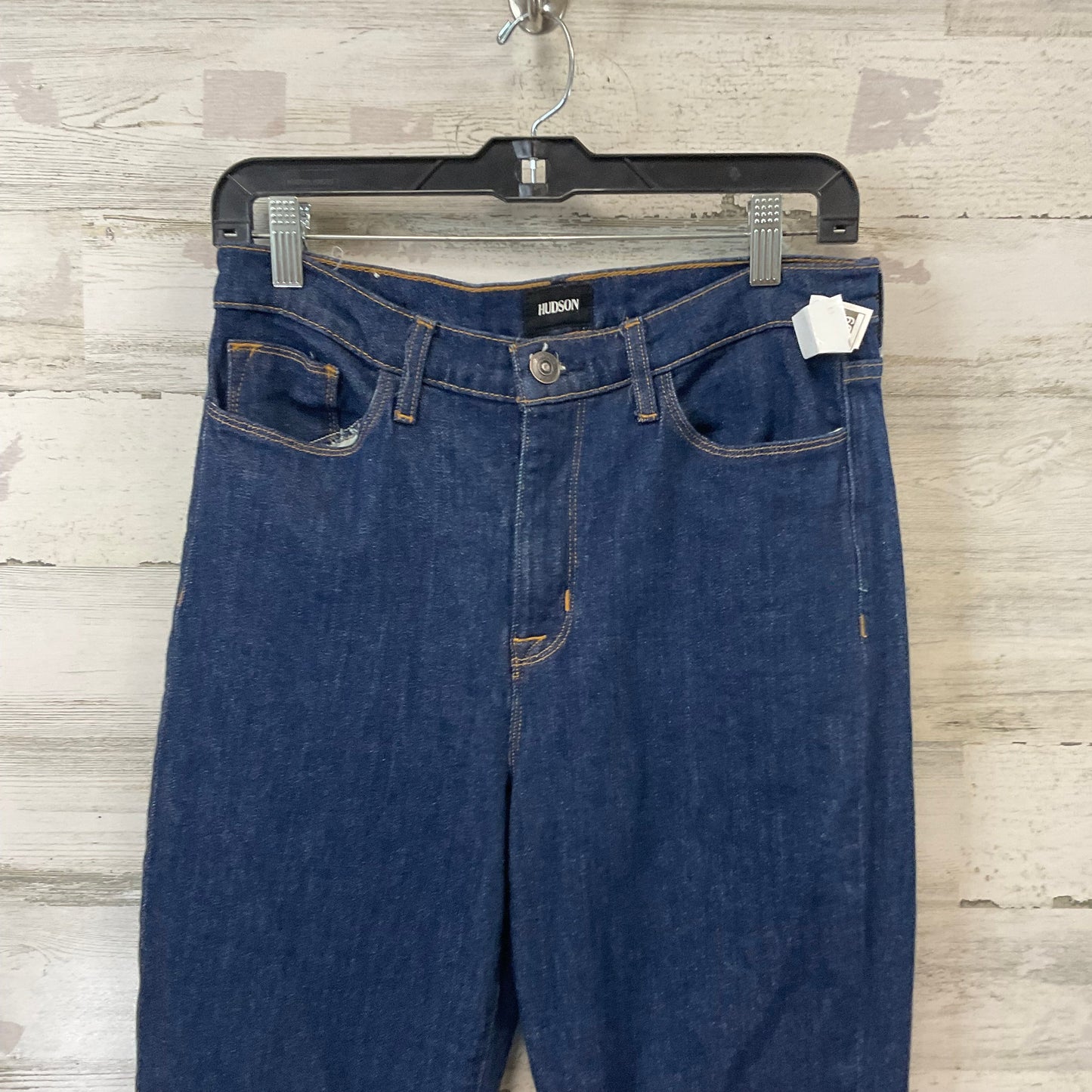 Jeans Straight By Hudson In Blue Denim, Size: 6