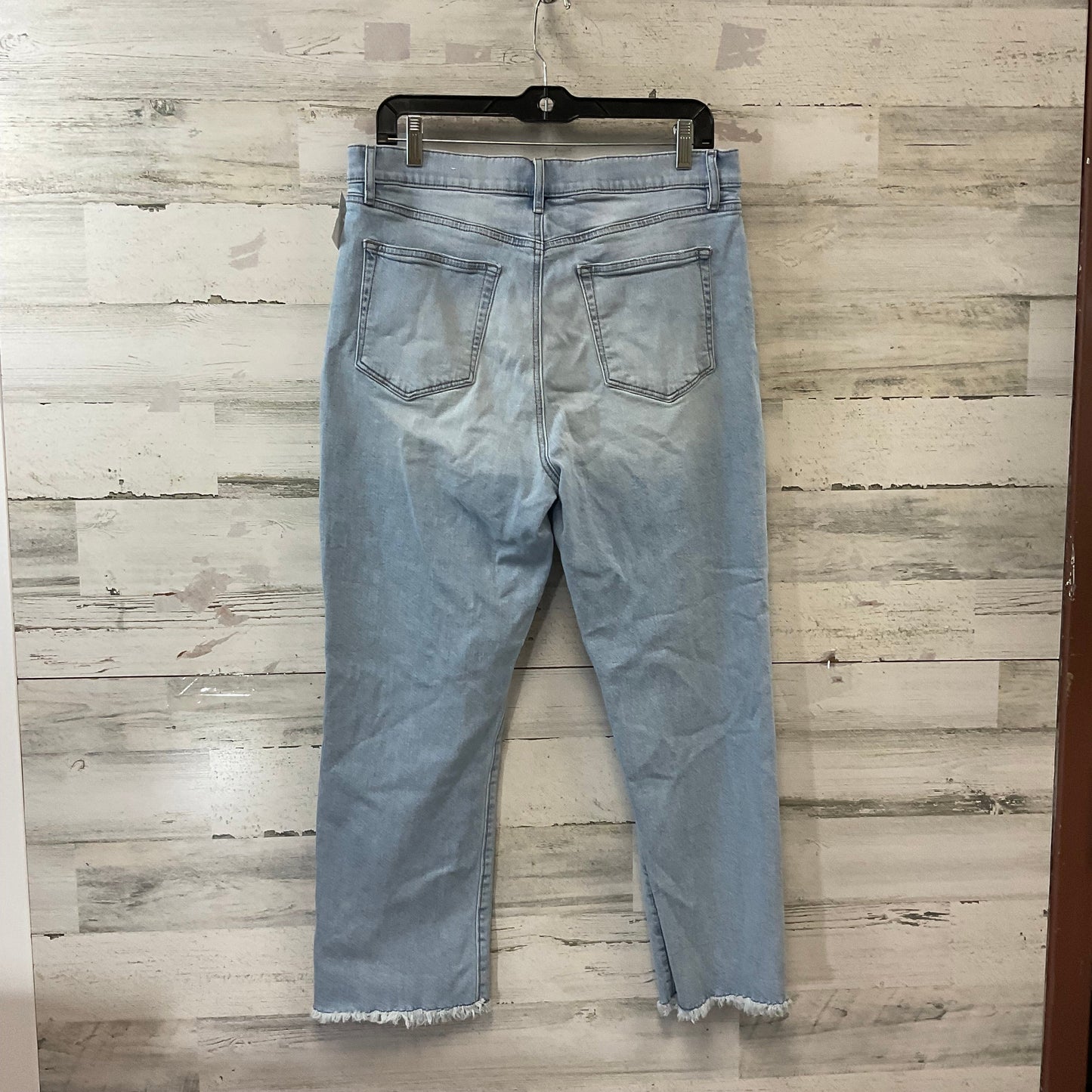 Jeans Straight By Loft In Blue Denim, Size: 12