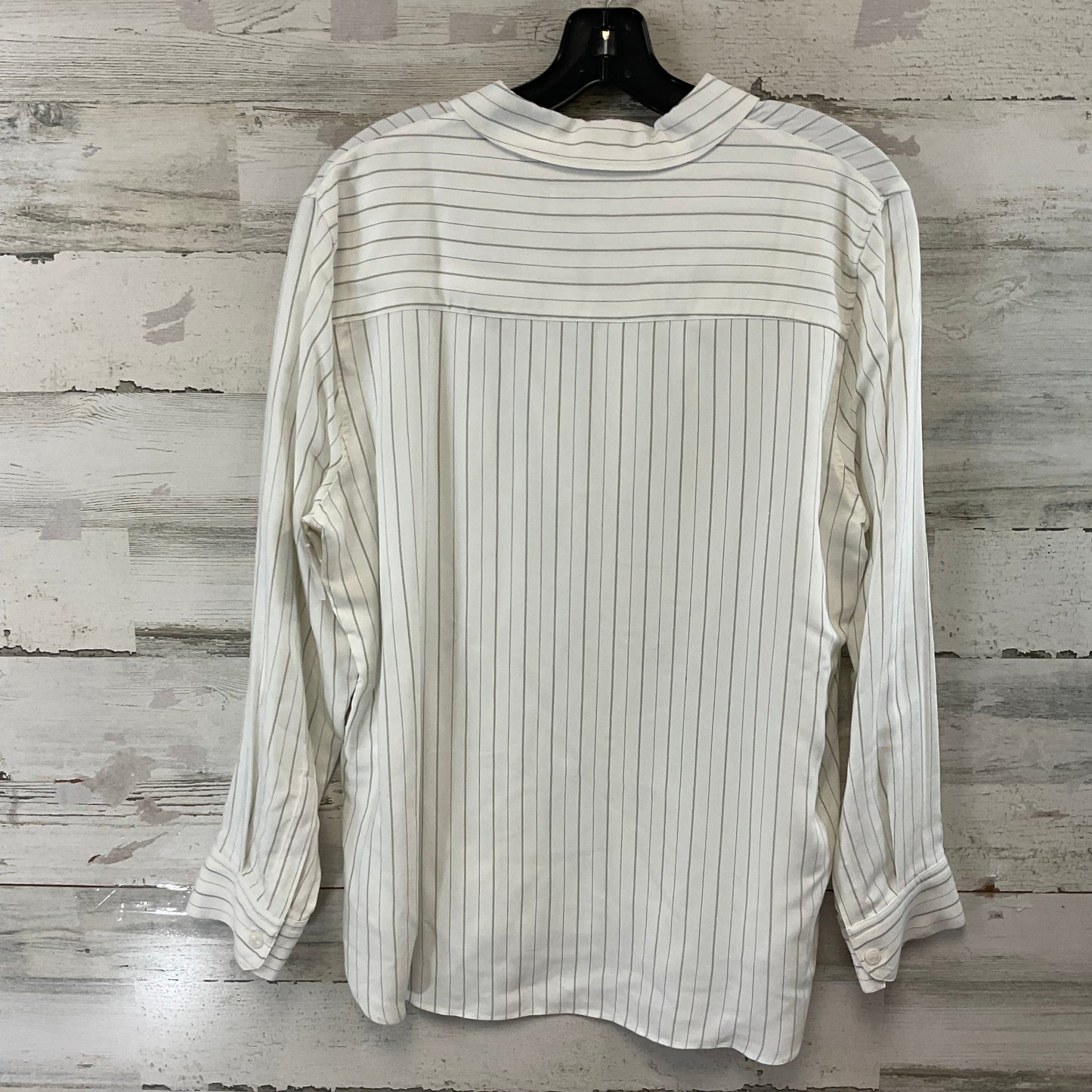 Blouse Long Sleeve By Zara In White, Size: Xl