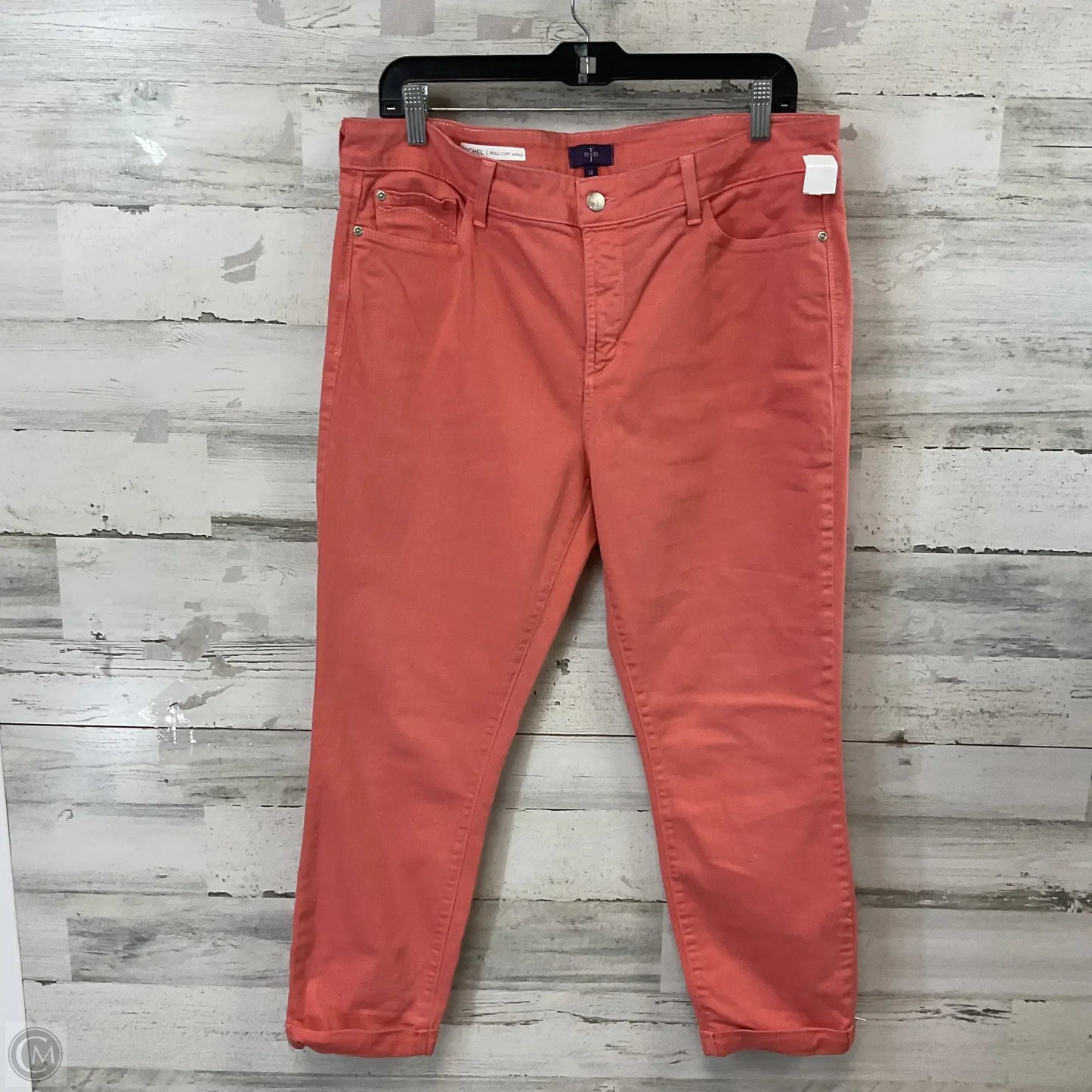 Jeans Straight By Not Your Daughters Jeans In Orange, Size: 14