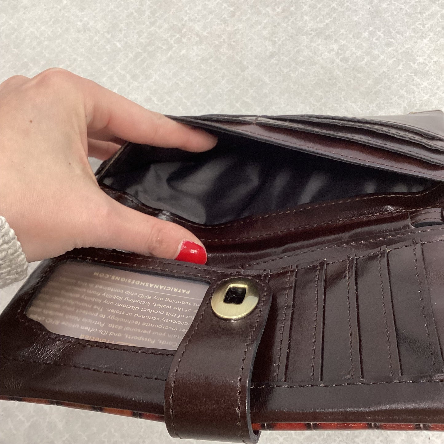 Wallet Leather By Patricia Nash, Size: Small