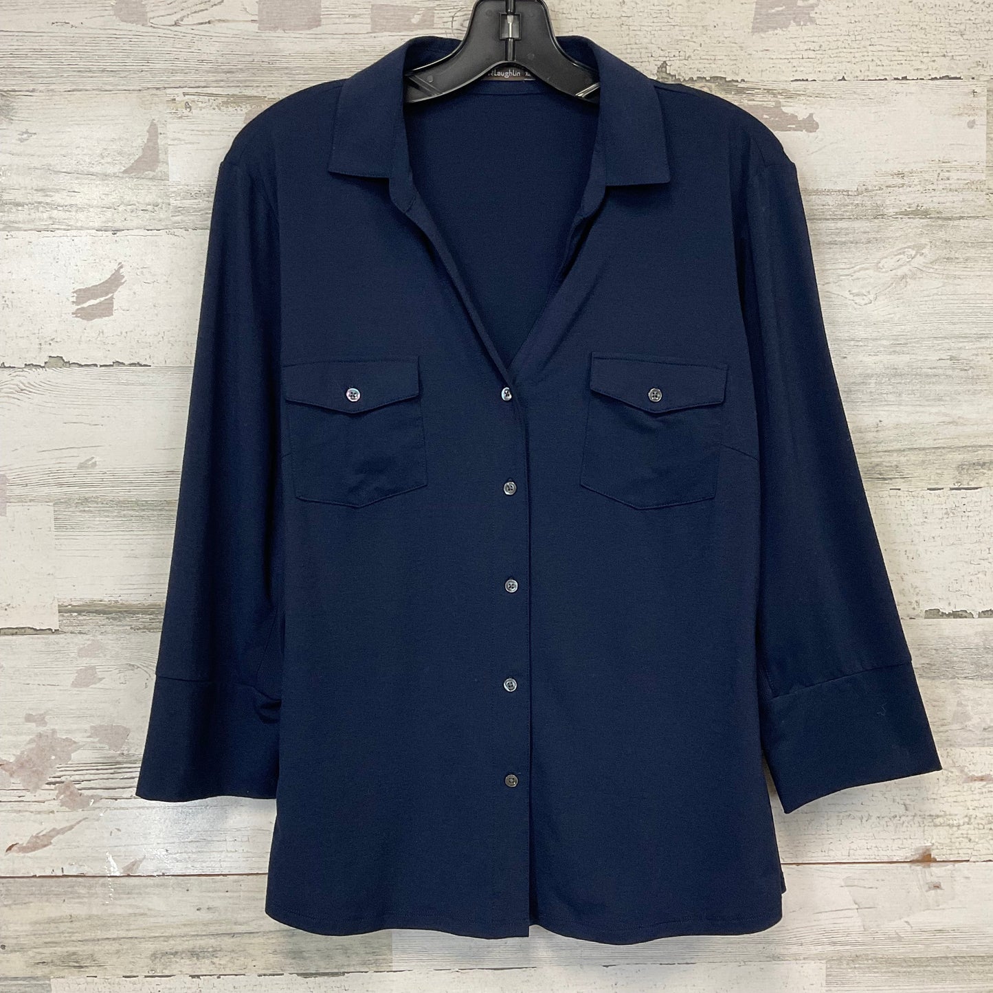 Top Long Sleeve By J Mclaughlin In Blue, Size: Xl