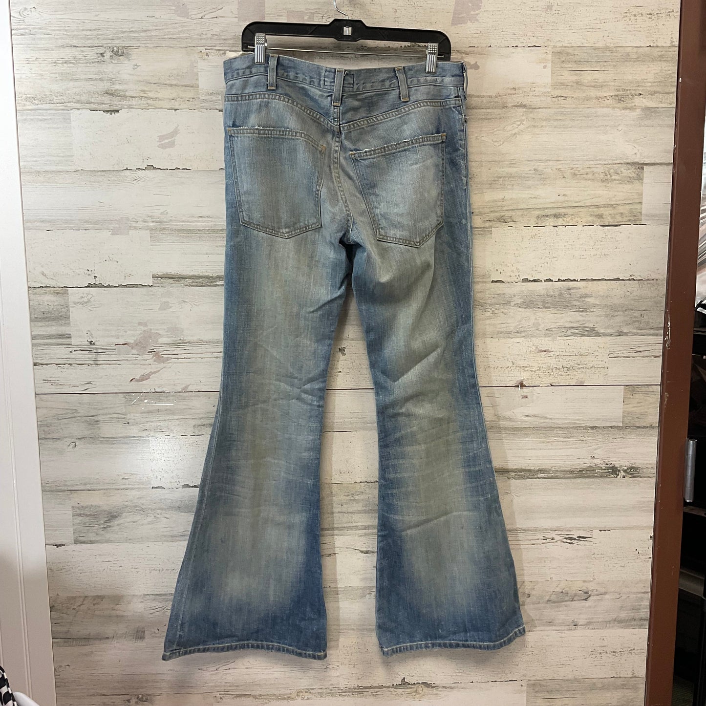 Jeans Flared By Current/elliott In Blue Denim, Size: 10