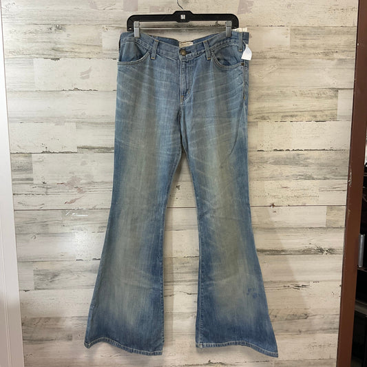 Jeans Flared By Current/elliott In Blue Denim, Size: 10