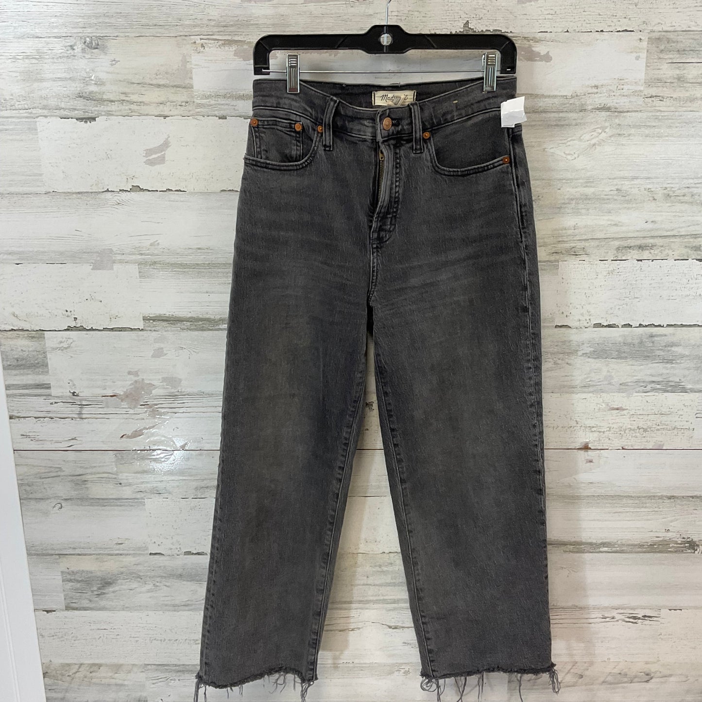 Jeans Wide Leg By Madewell In Grey Denim, Size: 2