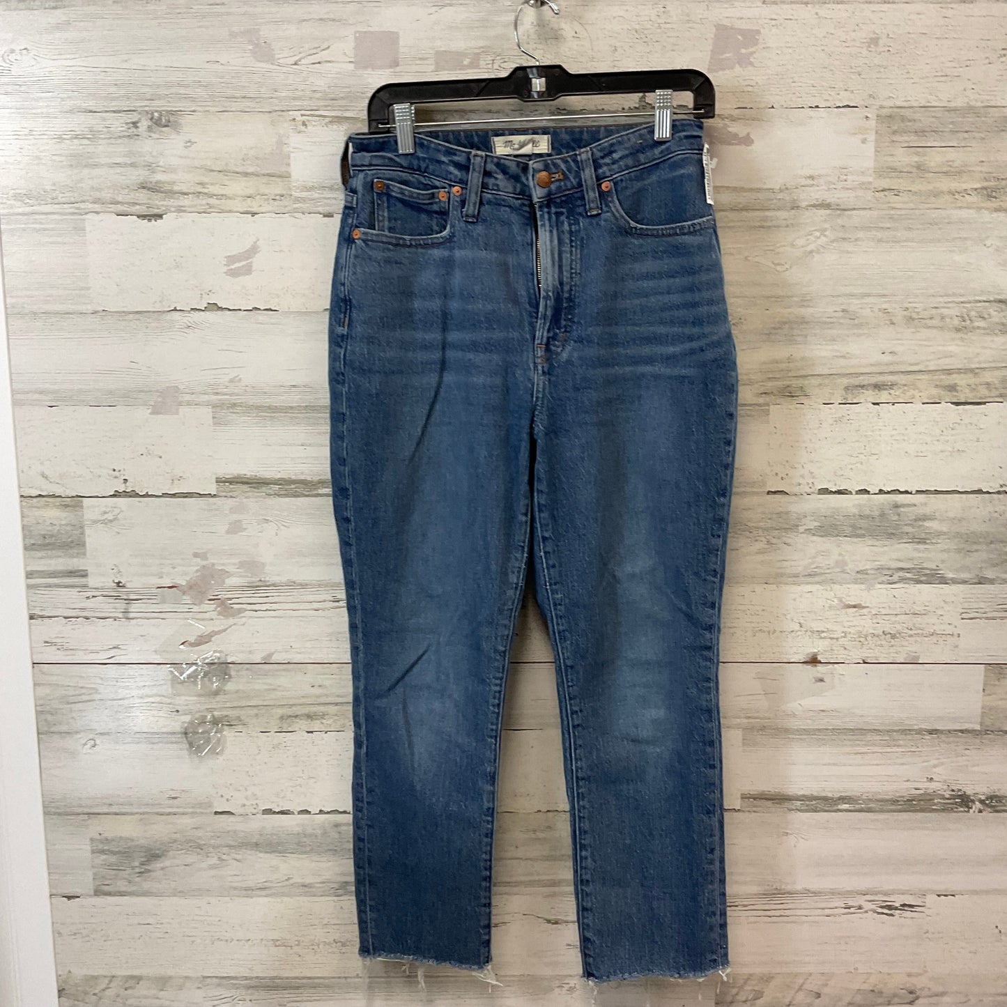 Jeans Straight By Madewell In Blue Denim, Size: 6